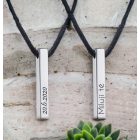 Personalizovaný přívěsek s vlastni text pro muže z chirurgické oceli 