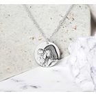 Personalizované náhrdelník s gravírovaní fotografie chirurgické oceli