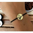 Personalizované náramek na snurce s gravírovaní fotografie chirurgické oceli