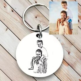 Personalizované klíčenka s fotkou chirurgické oceli