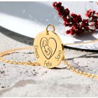 Personalizovaný náhrdelník gravírováním jmen dětí na přání chirurgické oceli