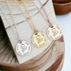 Personalizovaný náhrdelník gravírováním jmen dětí na přání chirurgické oceli pro babičku