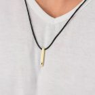 Personalizovaný náhrdelník s vlastni text chirurgické oceli pro muže