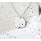 Personalizovaný náhrdelník horoskop gravírováním s vlastni text chirurgické oceli