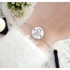 Personalizovaný náramek gravírováním jmen dětí na přání chirurgické oceli pro babičku