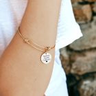 Personalizovaný náramek gravírováním jmen členové rodiny na přání chirurgické oceli pro ženy