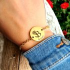 Personalizovaný náramek Jméno s květinovým motivem z chirurgické oceli