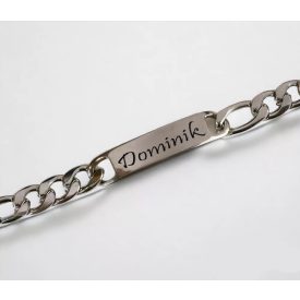   Personalizovaný náramek s vlastni název chirurgické oceli pro muže